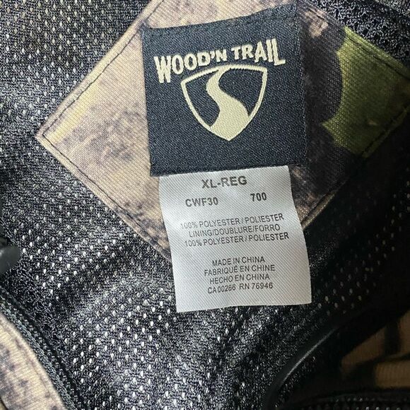 WOOD’N Trail Real Tree l Mens Hooded Camouflage Hunting Jacket Sizes L & XL - Picture 6 of 6